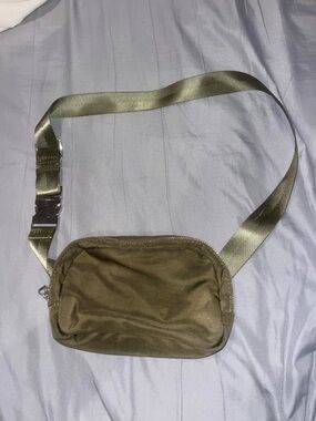 Madison West Olive Green Crossbody Belt Bag